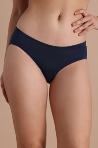 Zivame Low Rise Full Coverage No Visible Panty Line Hipster - Black Iris — thumbnail 6